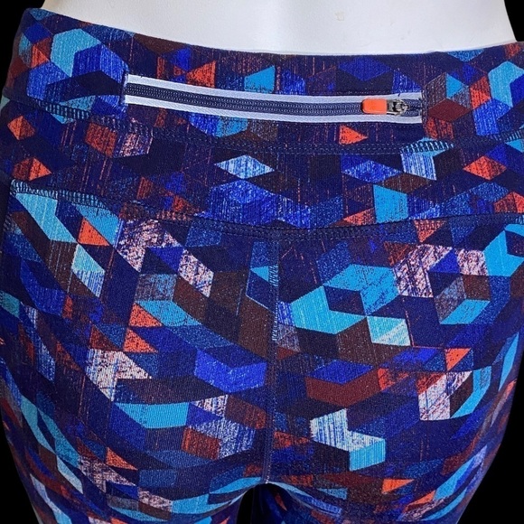 Athleta Womens Triangular Be Free Tights in Gem Size Small Side Pockets - Picture 7 of 10